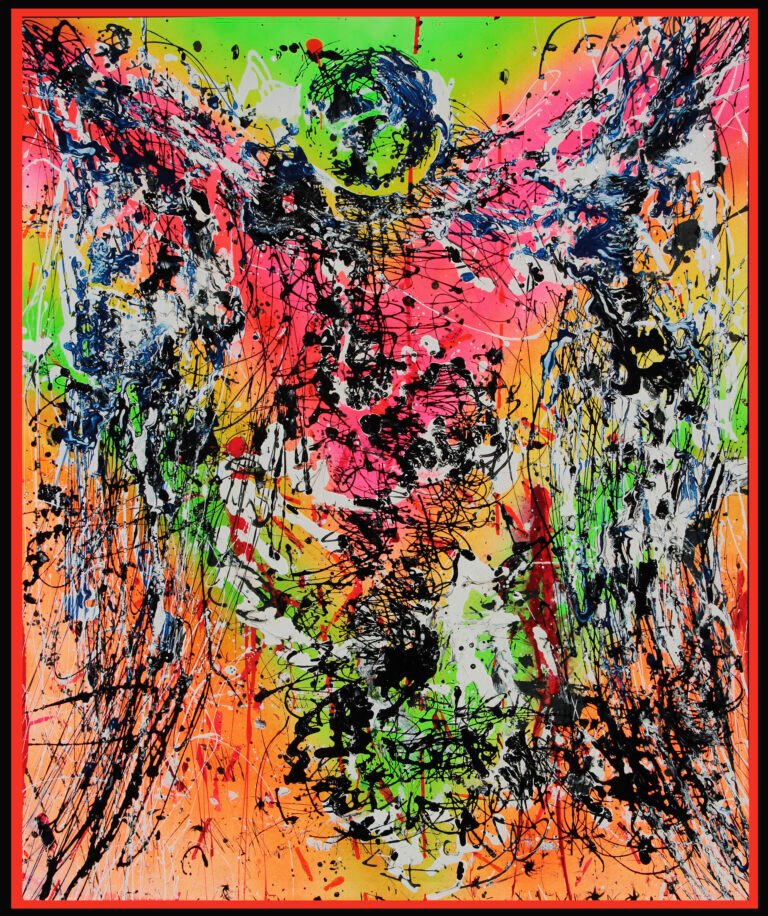 Obra abstracta multicolor